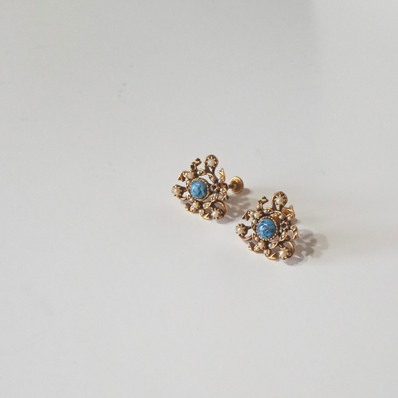 Antique Jewelry - Antique Early 1900's Screwback Earrings